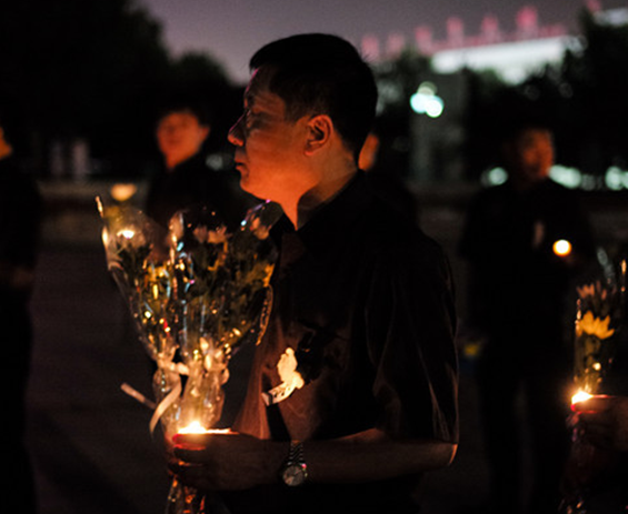 唐山大地震40周年：民众举行纪念活动 