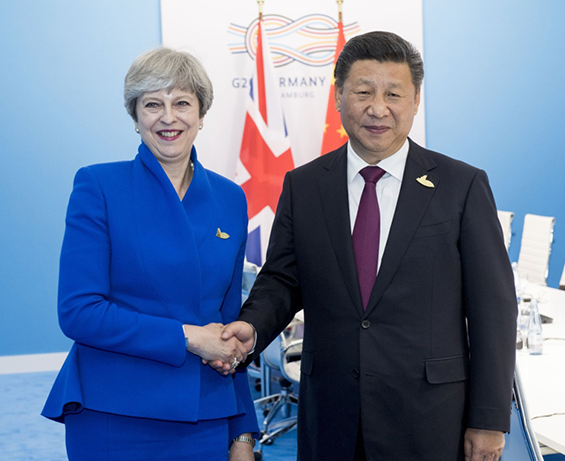 习近平会见英国首相特雷莎·梅 