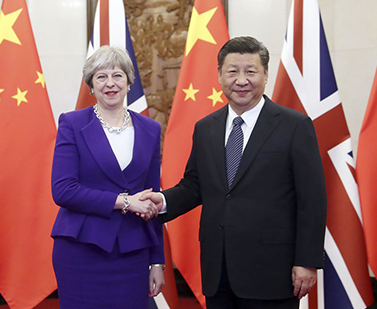 习近平会见英国首相特雷莎·梅 